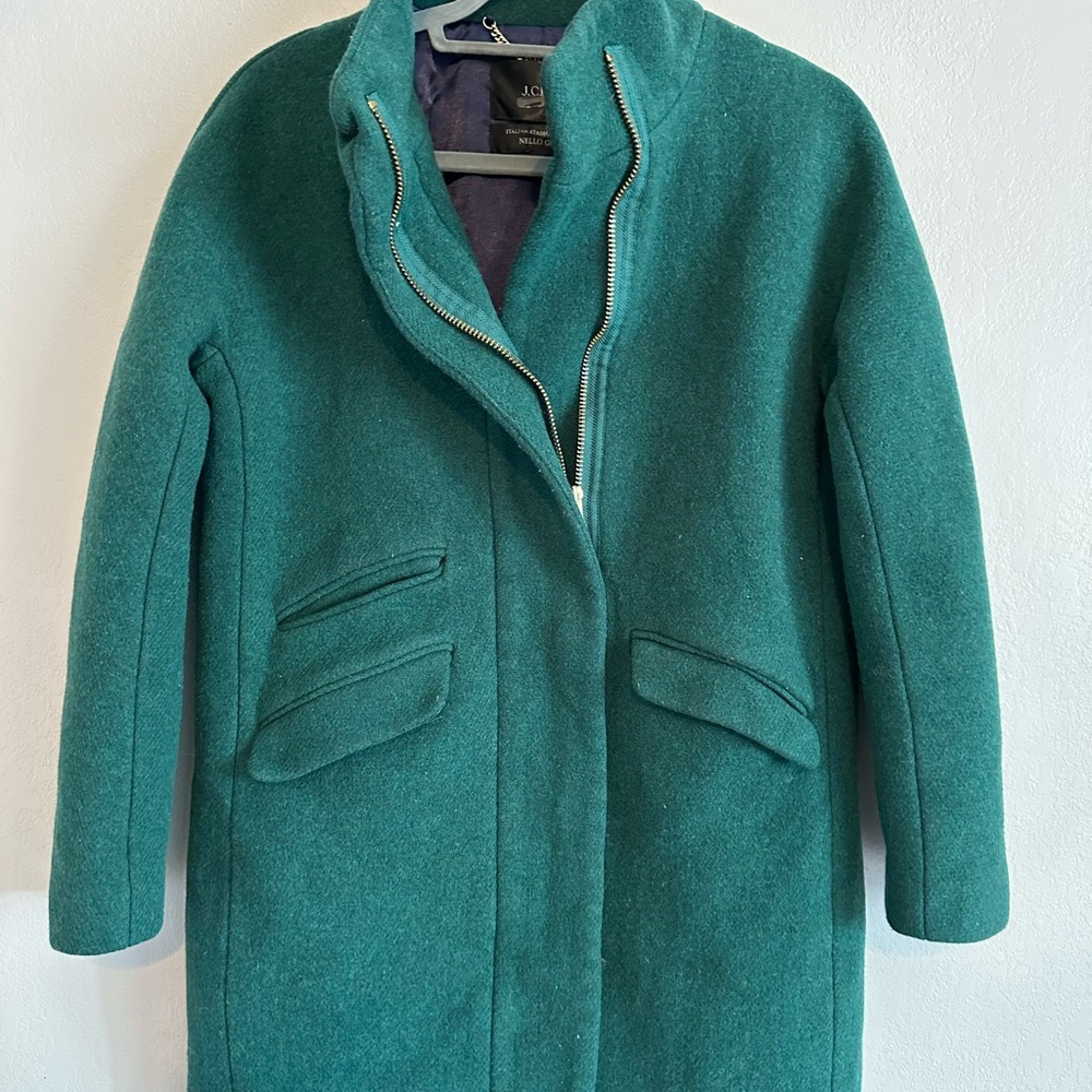 COCOON COAT IN ITALIAN STADIUM-CLOTH WOOL